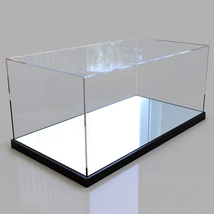 Acrylic Display Box exhibition uv blocking Dustproof uv resistant custom modern Showcase for Figures Car Model Collection