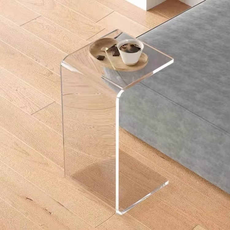 Acrylic Side Table Living Room Furniture Home Decor customized plexiglass bed sidetable acrylic console table for living room