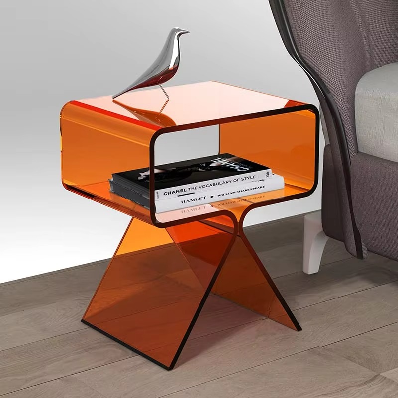 Acrylic Coffee Table Corner Home Decor Customized Sidetable Minimalist Center Coffee Side Tables for Living Room