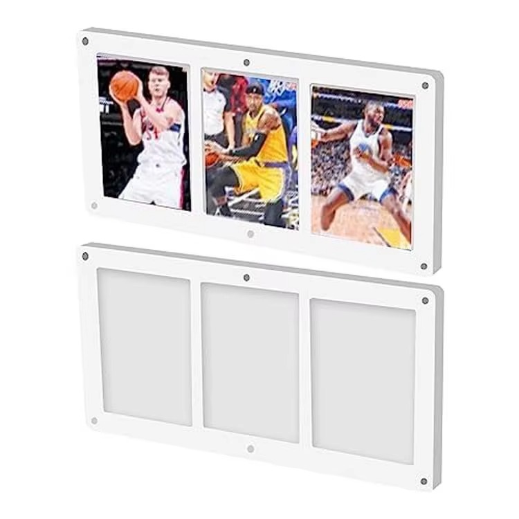 Memorabilia card Display Holder medal badge Case UV blocking Resistant Acrylic trading card Display Frame for Collectors