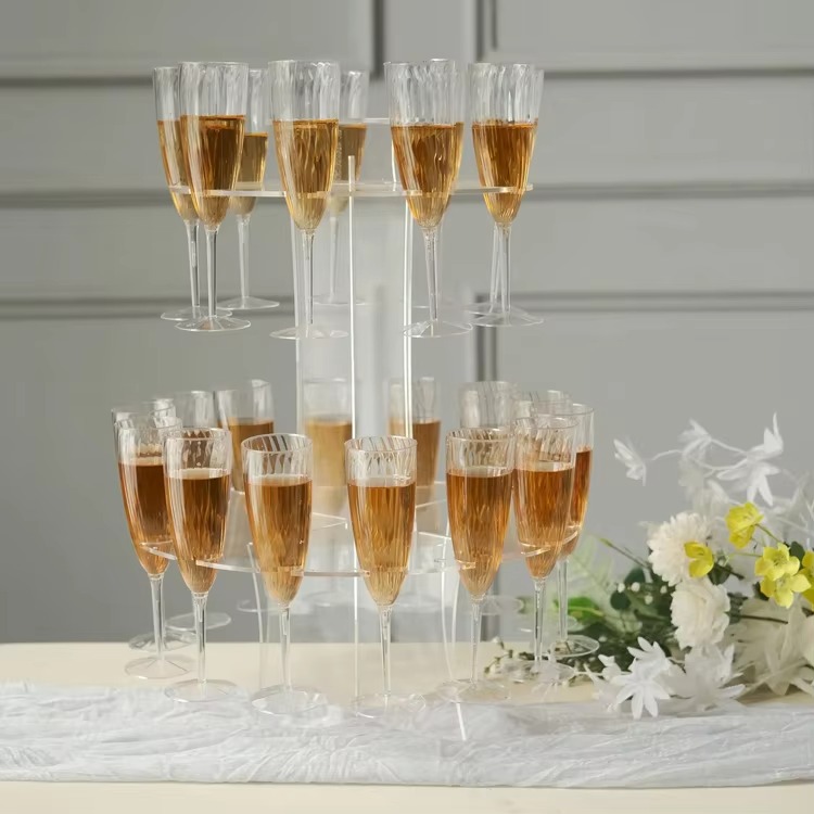 Acrylic Stemware Racks multilayer champagne goblet holder wineglass tiers Wedding Centerpieces Decorations Table Decorations