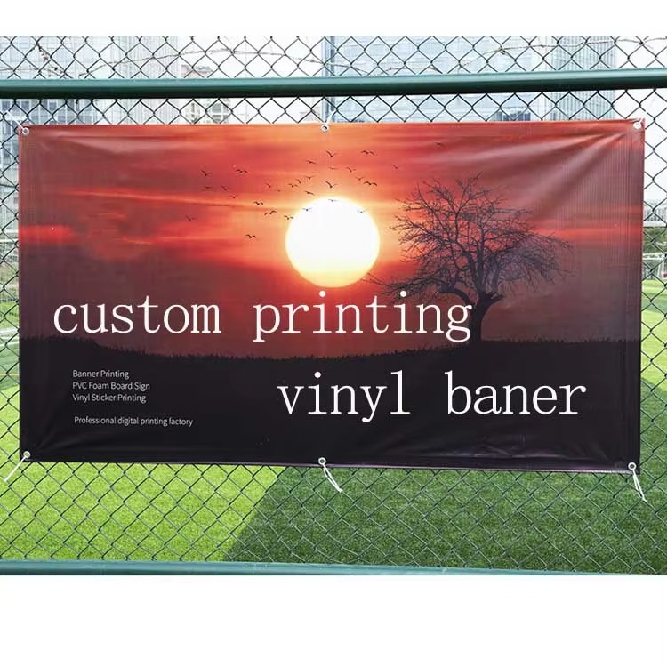 Custom Pvc Vinyl Banner Outdoor Street Advertising Design Digital Printing Advertising Pvc mesh tarpaulin Flex Banner Printing